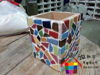 馬賽克磁磚方形筆筒亂片馬賽克DIY材料包14112